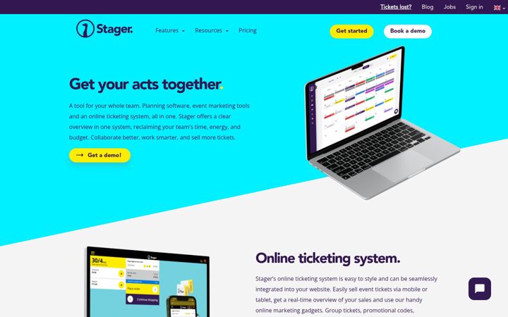 Screenshot of stager.co