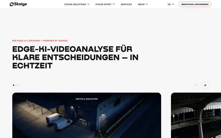 Screenshot of staige.com