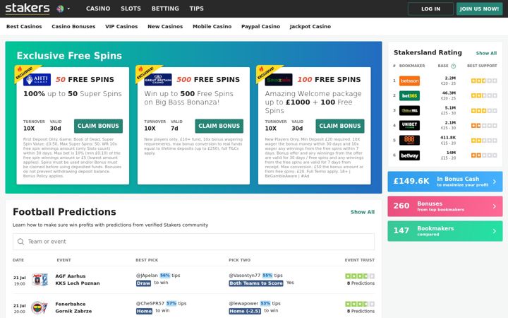 Screenshot of stakers.com