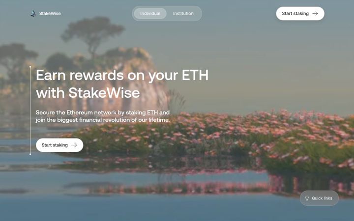 Screenshot of stakewise.io