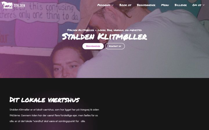 Екранна снимка на stalden-klitmoller.dk