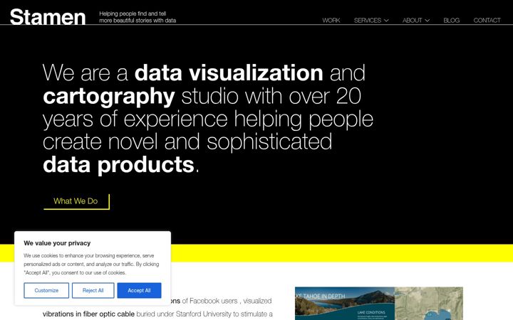 Screenshot of stamen.com