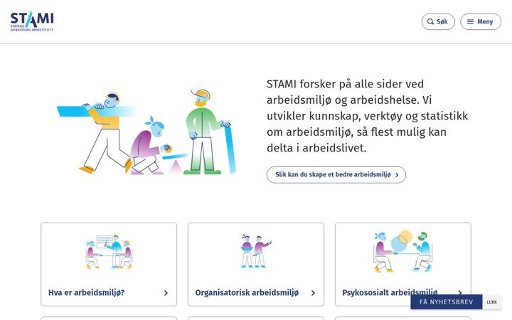 Screenshot of stami.no