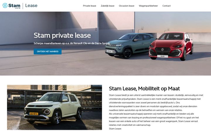 Screenshot of stamlease.nl