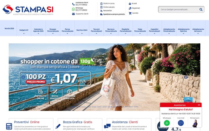 Screenshot von stampasi.it