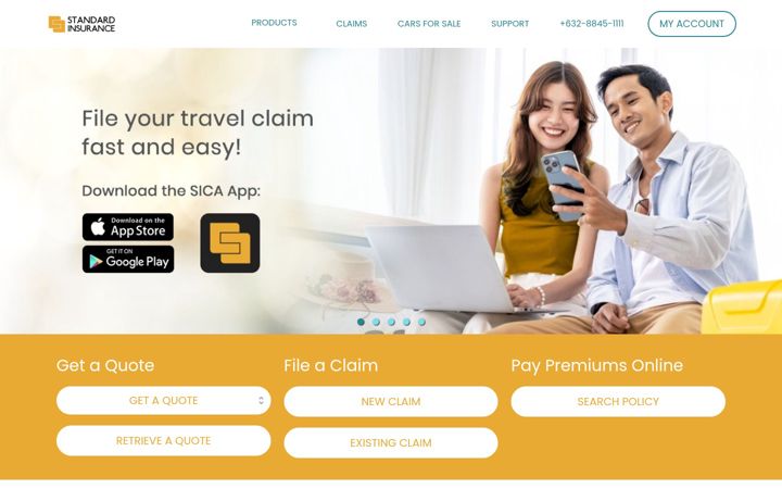 Screenshot of standard-insurance.com