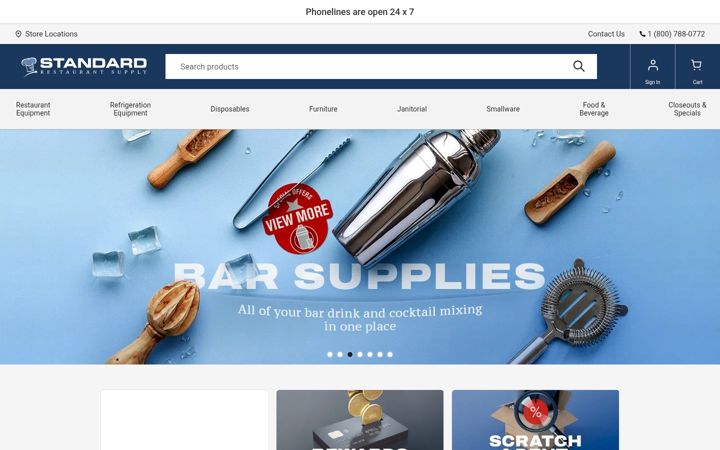 Screenshot of standardrestaurant.com