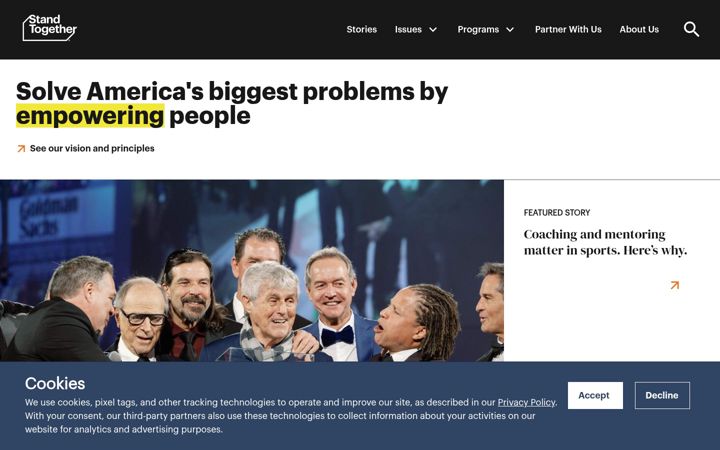 Screenshot of standtogether.org