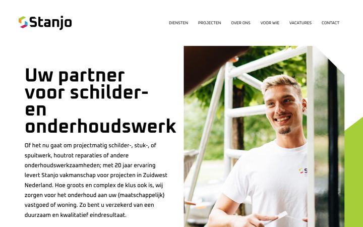 Screenshot van stanjo.nl