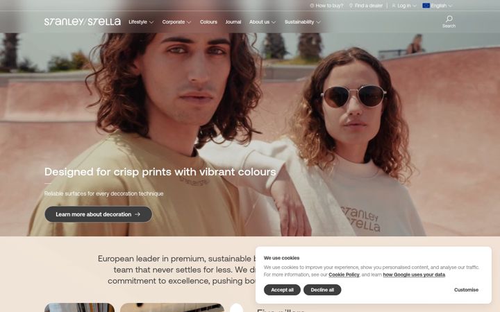 Screenshot of stanleystella.com