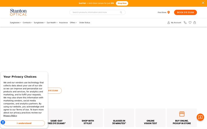 Screenshot von stantonoptical.com