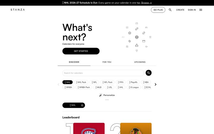 Screenshot von stanza.co