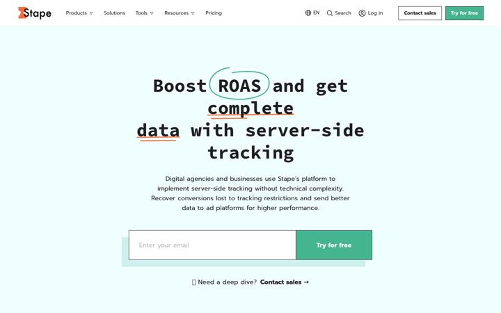 Screenshot of stape.ws