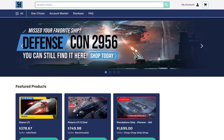 Screenshot of star-hangar.com