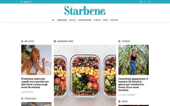 Screenshot of starbene.it