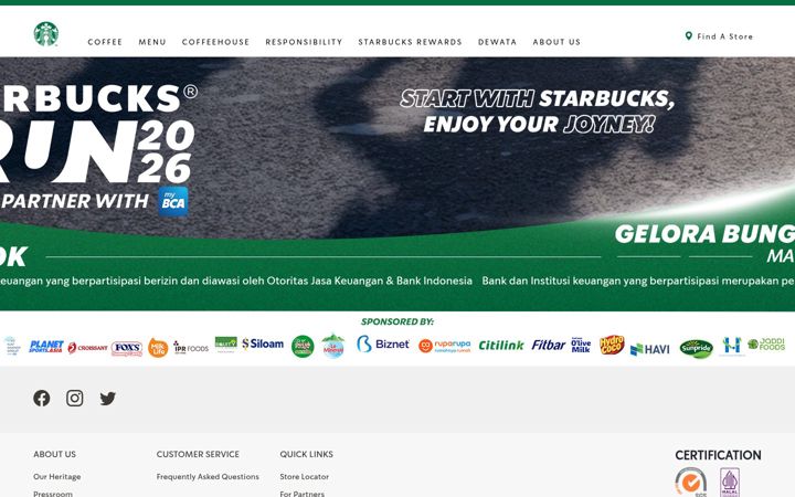 Zrzut ekranu starbucks.co.id