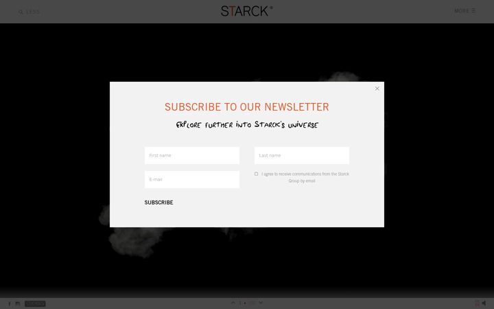 Screenshot ta' starck.com