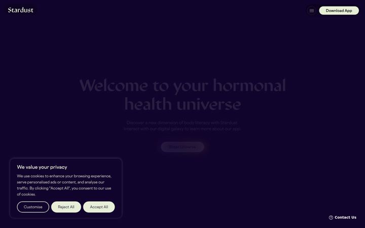 Screenshot of stardust.app