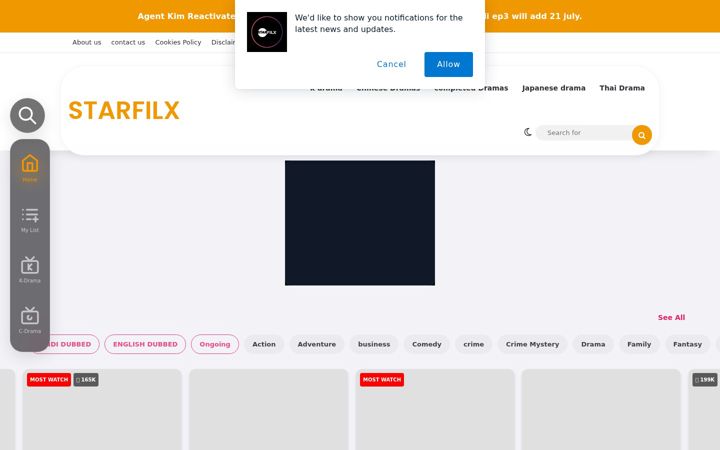 Screenshot ta' starfilx.in