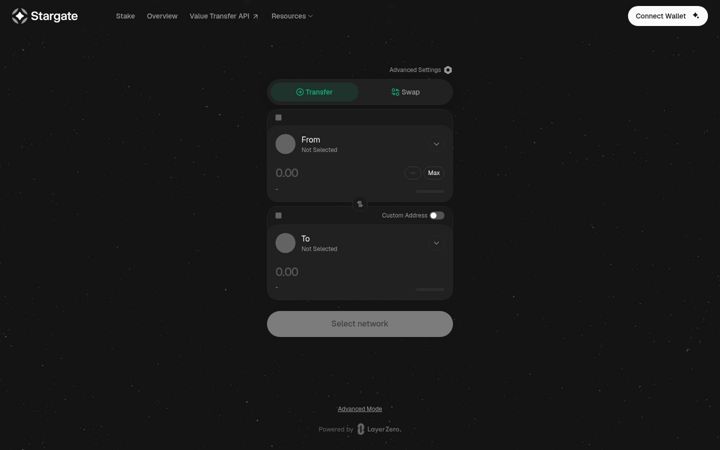 Screenshot di stargate.finance