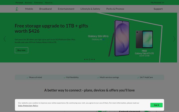 Skærmbillede af starhub.com