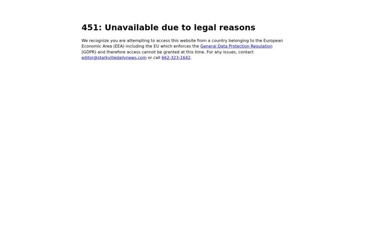 Screenshot of starkvilledailynews.com