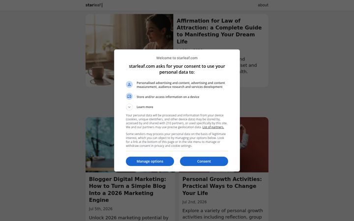 Screenshot of starleaf.com