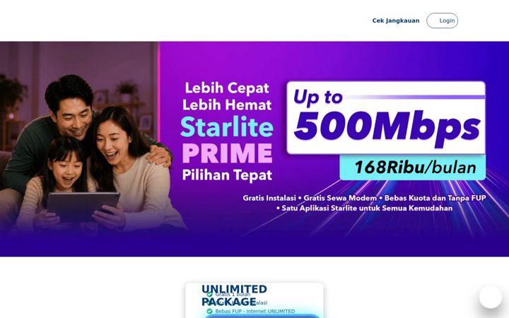Screenshot van starliteindonesia.com