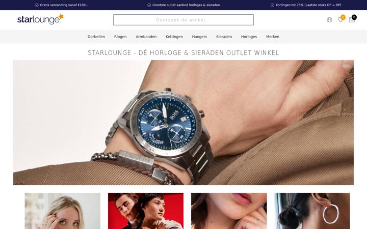 Screenshot of starlounge.nl