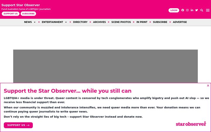 Screenshot of starobserver.com.au