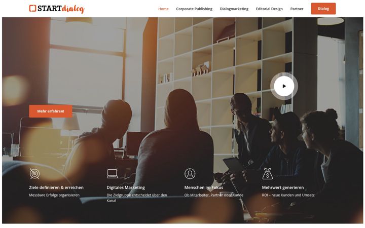 Skærmbillede af startdialog.de