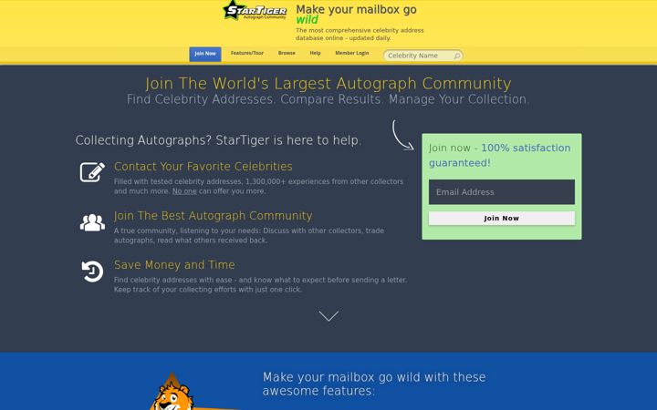 Screenshot of startiger.com