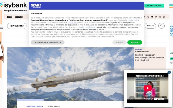 Screenshot of startmag.it