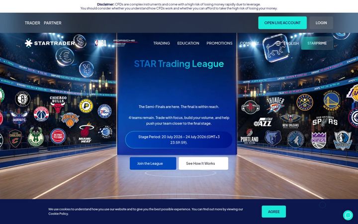 Screenshot of startrader.com