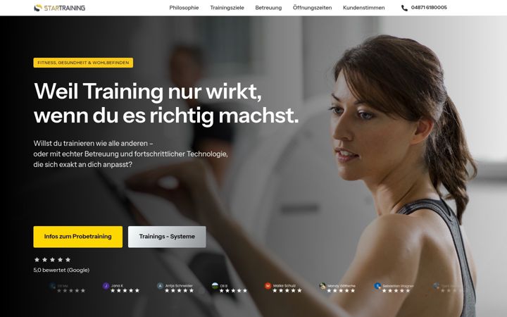 Screenshot of startraining-hohenwestedt.de