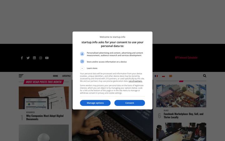 Screenshot of startup.info