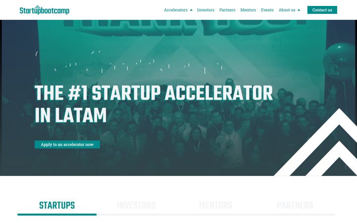 Screenshot ta' startupbootcamp.org