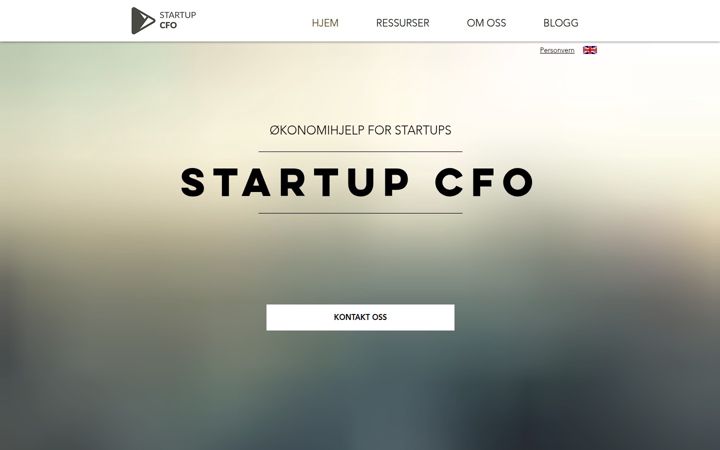 Snimka zaslona za startupcfo.no