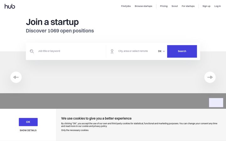 Screenshot of startupmatcher.com
