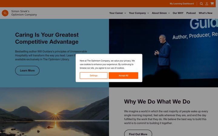 Screenshot of startwithwhy.com