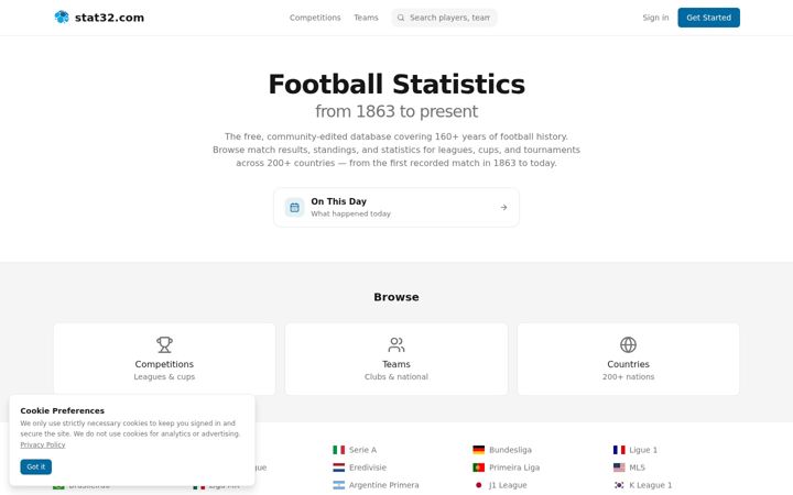 Screenshot of stat32.com