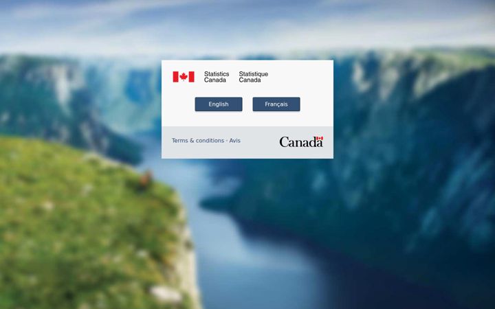 Screenshot of statcan.gc.ca