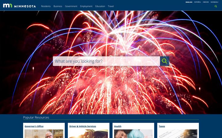 Screenshot of state.mn.us