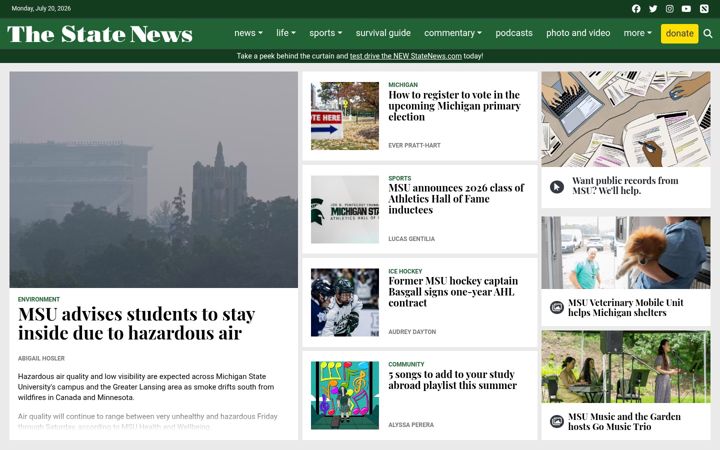 Screenshot of statenews.com
