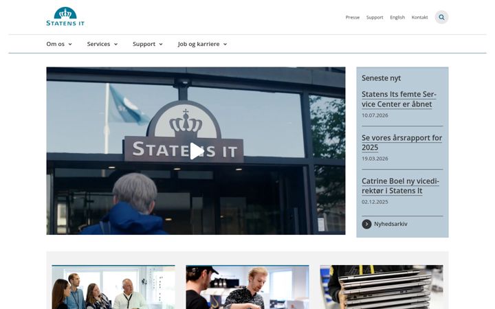 Screenshot of statens-it.dk