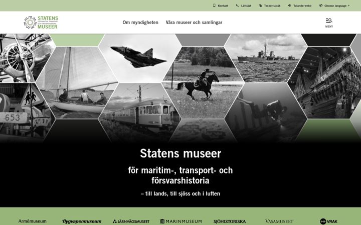 Zrzut ekranu statensmuseermtf.se