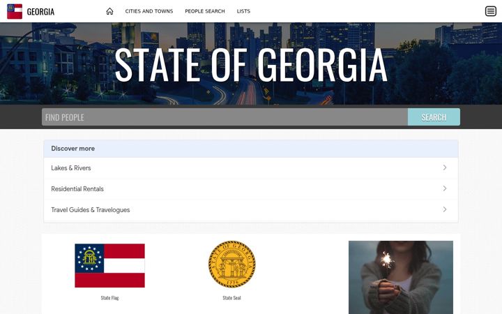Screenshot of stateofgeorgia.net