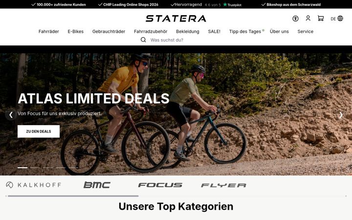 Screenshot of staterabikes.de