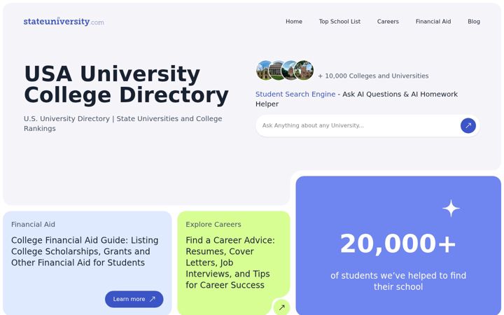 Screenshot of stateuniversity.com