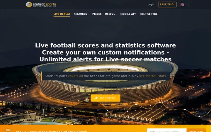 Screenshot of statisticsports.com